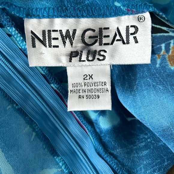 New Gear Blue Print Sleeveless Maxi Dress - Picture 10 of 11